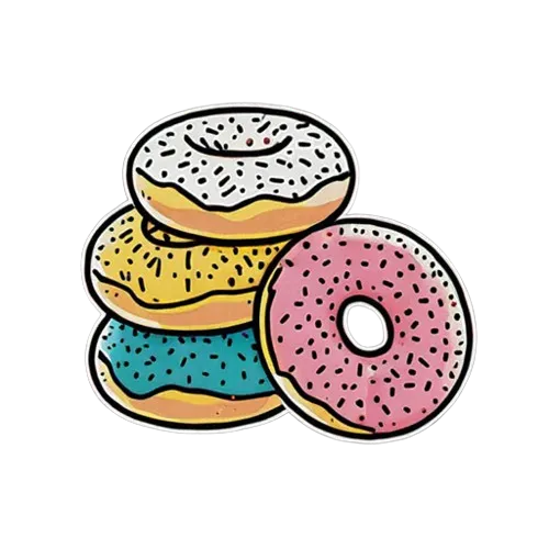 Colorful donuts